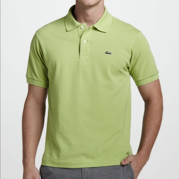 mens green lacoste polo